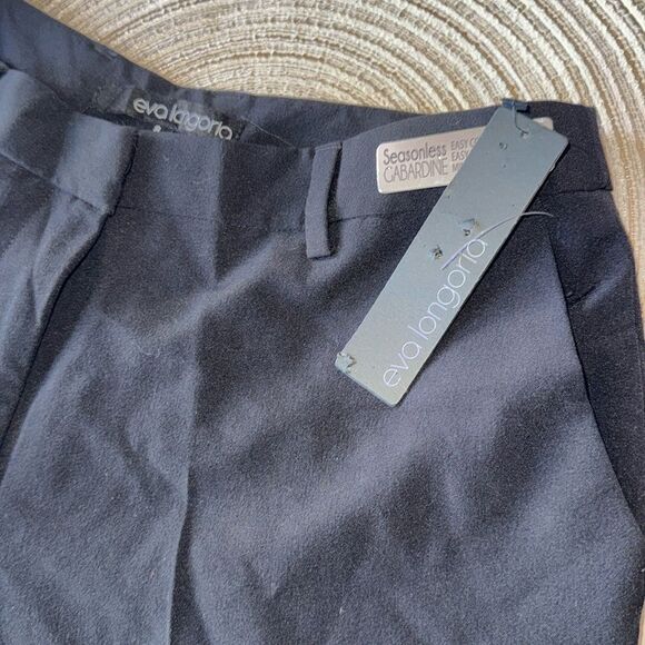 Eva Longoria Slim Fit‎ Ankle Pants Black Size 8 Side Zipper Stretch NWT - Picture 3 of 7